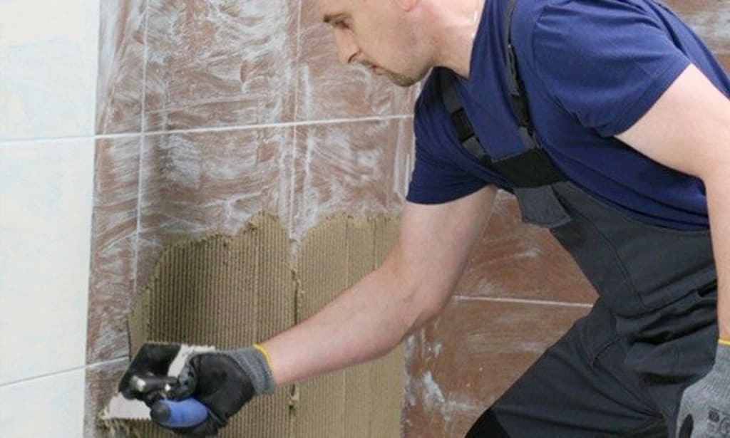 Нанесение раствора