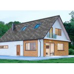 Гибкая черепица ТехноНиколь Shinglas Ранчо Серебро 2 м2/упак, упак