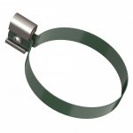 Хомут трубы металлический 140 мм ТехноНиколь Оптима 120/80 мм зеленый, 60 шт/упак