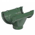 Воронка желоба ТехноНиколь Оптима 120/80 мм зеленый, 14 шт/упак