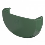 Заглушка желоба ТехноНиколь Оптима 120/80 мм зеленый, 120 шт/упак