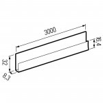 Стартовая планка для фасадных панелей ТехноНиколь 3 м, шт
