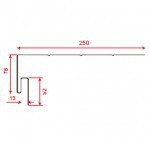 J-фаска ТехноНиколь Пекан 3 м, 12 шт/упак