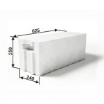 Газобетонный блок ИНСИ-БЛОК стеновой D500 625х240х250 мм (48 шт/под; 1,8 м3/под), поддон Газобетонный блок ИНСИ-БЛОК стеновой D500 625х240х250 мм (48 шт/под; 1,8 м3/под), поддон