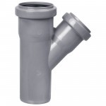 Тройник для внутренней канализации 45 градусов ПП 50х40х50 мм, шт