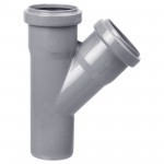 Тройник для внутренней канализации 45 градусов ПП 50х50х50 мм, шт