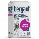 Штукатурка декоративная Bergauf Dekor Fasad Короед, зерно 2,5-3,0 мм, серая, 25кг, шт Штукатурка декоративная Bergauf Dekor Fasad Короед, зерно 2,5-3,0 мм, серая, 25кг, шт