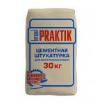 Штукатурка цементная Bergauf Praktik для внутренних работ 30 кг, шт