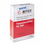 Клей Bitex Fassadenkleber KL 500 Winter ЗИМА для плит из пенополистирола и минеральной ваты 25 кг, шт Клей Bitex Fassadenkleber KL 500 Winter ЗИМА для плит из пенополистирола и минеральной ваты 25 кг, шт