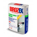 Шпаклевка цементная Brozex WR-75 Финиш Цемент белая, слой 1,5-3 мм, 20 кг, шт Шпаклевка цементная Brozex WR-75 Финиш Цемент белая, слой 1,5-3 мм, 20 кг, шт