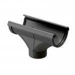 Воронка желоба Docke Lux 140/100 мм Ral 7004 графит, шт Воронка желоба Docke Lux 140/100 мм Ral 7004 графит, шт