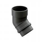 Колено трубы 45 градусов Docke Lux 140/100 мм Ral 7004 графит, шт Колено трубы 45 градусов Docke Lux 140/100 мм Ral 7004 графит, шт