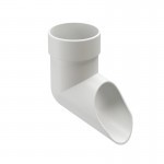 Слив трубы Docke Lux 140/100 мм Ral 9003 пломбир, шт