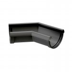 Угол желоба 135 градусов Docke Lux 140/100 мм Ral 7004 графит, шт Угол желоба 135 градусов Docke Lux 140/100 мм Ral 7004 графит, шт