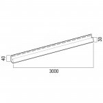 Профиль J ТехноНиколь для фасадных панелей серый 3 м, 24 шт/упак