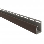 Профиль J ТехноНиколь для фасадных панелей темно-коричневый 3 м, 24 шт/упак Профиль J ТехноНиколь для фасадных панелей темно-коричневый 3 м, 24 шт/упак