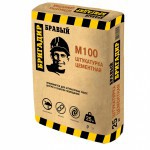 Штукатурка цементная Бравый Бригадир М-100 25 кг, шт