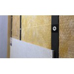 Вибропрофиль для дополнительной звукоизоляции Ультракустик с комплектом крепежа, 1000х50х24 мм, 3 шт/упак