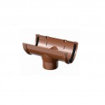 Воронка желоба ТехноНиколь/Verat 125/82 мм Ral 8017 коричневый, шт