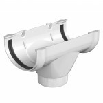 Воронка желоба ТехноНиколь Оптима 120/80 мм Ral 9003 белый, шт Воронка желоба ТехноНиколь Оптима 120/80 мм Ral 9003 белый, шт