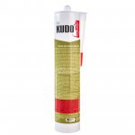Герметик силиконовый Kudo KSK-140 для кровли и водостоков прозрачный 280 мл, 12 шт/упак