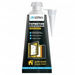 Герметик силиконовый Ultima универсальный в блистере прозрачный 80 мл, шт