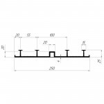 Гидрошпонка Технониколь Фундамент ДШ-Н-250, 25 пог.м/бухта