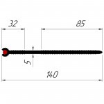 Гидрошпонка Технониколь Фундамент ТПС-В-140-1, 30 пог.м/бухта