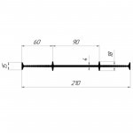 Гидрошпонка Технониколь Фундамент ТШВ-210-4, 25 пог.м/бухта