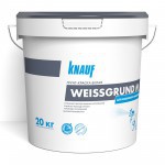 Грунт-краска Knauf Вайсгрунд для машинного нанесения белая, 20 кг, шт