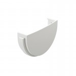 Заглушка желоба Docke Premium 120/86 мм Ral 9003 пломбир, шт Заглушка желоба Docke Premium 120/86 мм Ral 9003 пломбир, шт