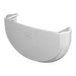 Заглушка желоба ТехноНиколь Оптима 120/80 мм Ral 9003 белый, 10 шт/упак Заглушка желоба ТехноНиколь Оптима 120/80 мм Ral 9003 белый, 10 шт/упак