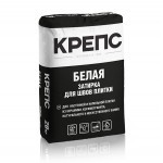 Затирка для плитки Крепс белая, для швов до 6 мм, 20 кг, шт