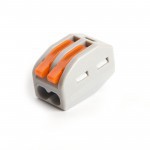 Клемма монтажная 2-х проводная 0,08-2.5(4) мм² с рычажком, 5 шт/упак Клемма монтажная 2-х проводная 0,08-2.5(4) мм² с рычажком, 5 шт/упак