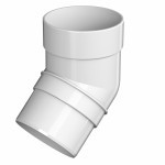 Колено трубы 135 градусов ТехноНиколь Оптима 120/80 мм Ral 9003 белый, шт Колено трубы 135 градусов ТехноНиколь Оптима 120/80 мм Ral 9003 белый, шт