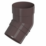 Колено трубы 135 градусов ТехноНиколь Оптима 120/80 мм Ral 8019 темно-коричневый, шт Колено трубы 135 градусов ТехноНиколь Оптима 120/80 мм Ral 8019 темно-коричневый, шт