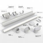 Комплект водосточной системы ТехноНиколь Оптима 120/80 для ската 6 м Ral 9003 белый, шт