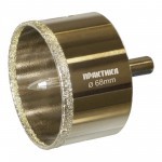 Коронка алмазная Практика Профи по керамограниту и керамике D68х70 мм, шт Коронка алмазная Практика Профи по керамограниту и керамике D68х70 мм, шт