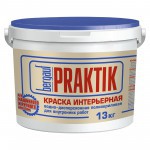 Краска Bergauf Praktik интерьерная акриловая матовая белоснежная 13 кг, шт