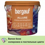 Краска Bergauf Allure интерьерная акриловая глубокоматовая супербелая, база А, 16 л/24 кг, шт