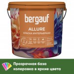 Краска Bergauf Allure интерьерная акриловая глубокоматовая супербелая, база С, 9 л/12,5 кг, шт