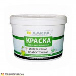 Краска Лакра Интерьерная влагостойкая повышенной белизны 14 кг, шт