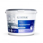 Краска Лакра Интерьерная белоснежная 6,5 кг, шт
