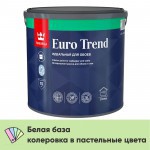 Краска Tikkurila/Tikkivala Euro Trend для обоев и стен матовая, База А, 2,7 л, шт
