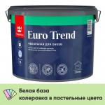 Краска Tikkurila/Tikkivala Euro Trend для обоев и стен матовая, База А, 9 л, шт