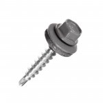 Саморез кровельный сверло 4,8х35 мм металл-дерево RAL 7004 серый, 250 шт/упак Саморез кровельный сверло 4,8х35 мм металл-дерево RAL 7004 серый, 250 шт/упак