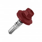 Саморез кровельный сверло 5,5х19 мм металл-металл RAL 3005 винно-красный, 250 шт/упак