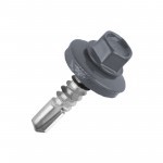 Саморез кровельный сверло 5,5х19 мм металл-металл RAL 7024 графитовый серый, 250 шт/упак Саморез кровельный сверло 5,5х19 мм металл-металл RAL 7024 графитовый серый, 250 шт/упак