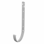 Кронштейн желоба металлический ТехноНиколь Оптима 120/80 мм Ral 9003 белый, шт Кронштейн желоба металлический ТехноНиколь Оптима 120/80 мм Ral 9003 белый, шт