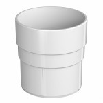 Муфта соединительная ТехноНиколь Оптима 120/80 мм Ral 9003 белый, шт Муфта соединительная ТехноНиколь Оптима 120/80 мм Ral 9003 белый, шт